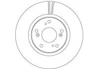 Disque de frein DF6689 TRW