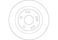 Disque de frein DF6705 TRW