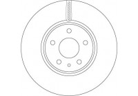 Disque de frein DF6811 TRW
