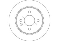 Disque de frein DF6875 TRW