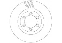 Disque de frein DF6881 TRW