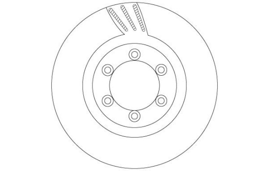 Disque de frein DF6881 TRW