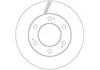 Disque de frein DF6882 TRW