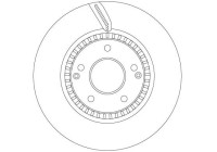Disque de frein DF6883S TRW