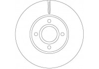 Disque de frein DF6898 TRW