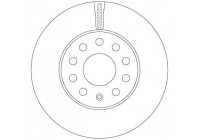 Disque de frein DF6903S TRW