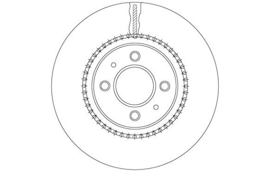 Disque de frein DF6904 TRW, Image 2