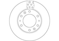 Disque de frein DF6962S TRW