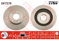 Disque de frein DF7276 TRW