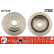 Disque de frein DF7328 TRW