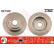 Disque de frein DF7329 TRW