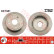 Disque de frein DF7381 TRW