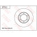 Disque de frein DF7412 TRW
