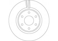 Disque de frein DF7458S TRW