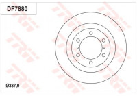 Disque de frein DF7880S TRW