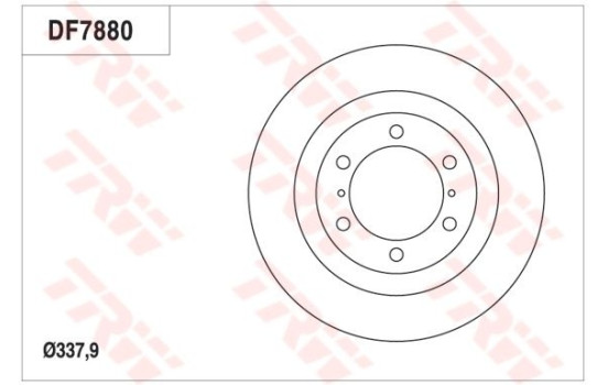 Disque de frein DF7880S TRW