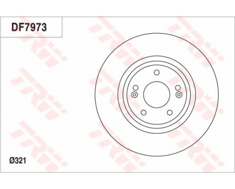 Disque de frein DF7973 TRW