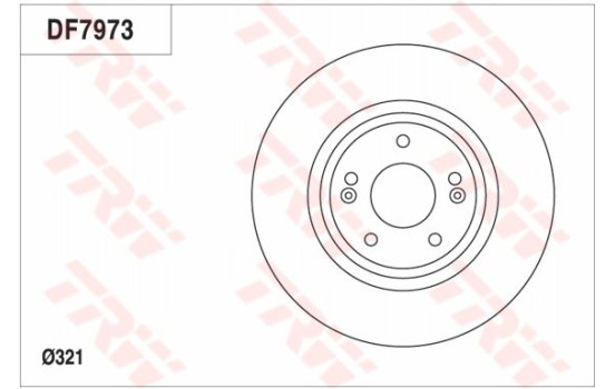 Disque de frein DF7973 TRW