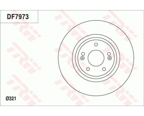 Disque de frein DF7973 TRW, Image 4