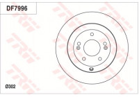 Disque de frein DF7996 TRW