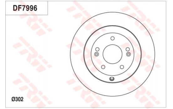Disque de frein DF7996 TRW