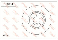 Disque de frein DF8050 TRW