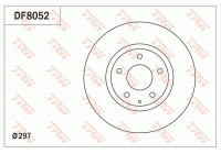 Disque de frein DF8052 TRW