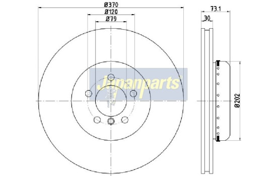 Disque de frein DI-0116 Japanparts
