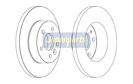 Disque de frein DI-0565 Japanparts