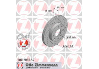 Disque de frein DISQUE DE FREIN SPORT COAT Z 280.2088.52 Zimmermann