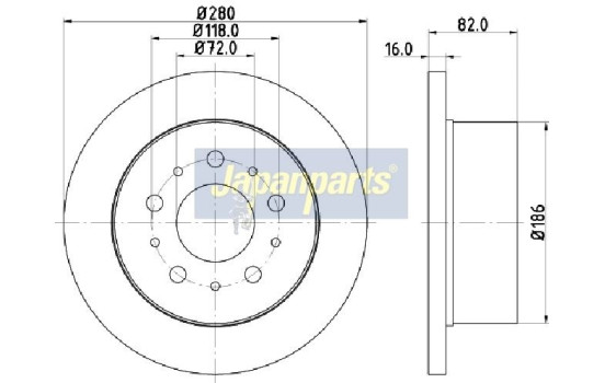 Disque de frein DP-0609 Japanparts