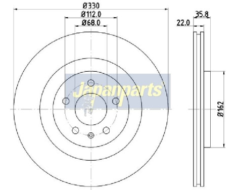 Disque de frein DP-0911 Japanparts