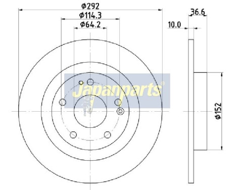 Disque de frein DP-427 Japanparts