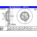 Disque de frein droit 24.0136-0114.2 ATE, Vignette 2