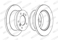 Disque de frein FCR229A Ferodo