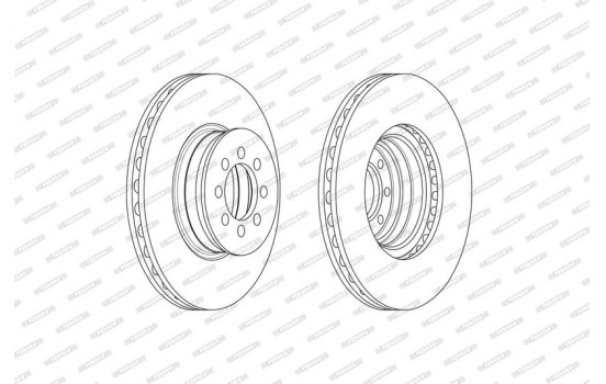 Disque de frein FCR335A Ferodo, Image 2