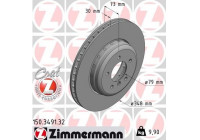 Disque de frein FORMULA F COAT Z 150.3491.32 Zimmermann