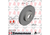 Disque de frein FORMULA S COAT Z 400.5519.30 Zimmermann