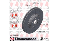 Disque de frein FORMULA Z 100.3391.70 Zimmermann