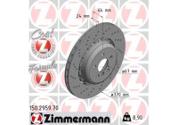 Disque de frein FORMULA Z 150.2959.70 Zimmermann