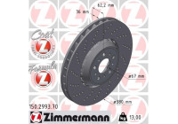 Disque de frein FORMULA Z 150.2993.70 Zimmermann