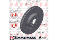 Disque de frein FORMULA Z 150.2994.70 Zimmermann