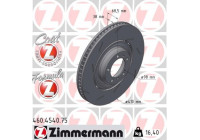 Disque de frein FORMULA Z 460.4540.75 Zimmermann