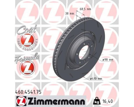 Disque de frein FORMULA Z 460.4541.75 Zimmermann