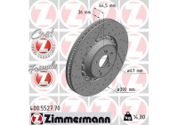 Disque de frein FORMULA Z DISQUE DE FREIN 400.5527.70 Zimmermann