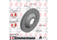Disque de frein FORMULA Z DISQUE DE FREIN 460.1550.70 Zimmermann