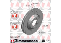 Disque de frein FORMULA Z DISQUE DE FREIN 460.1585.75 Zimmermann