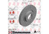 Disque de frein FORMULA Z DISQUE DE FREIN 460.4510.70 Zimmermann