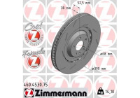 Disque de frein FORMULA Z DISQUE DE FREIN 460.4530.75 Zimmermann