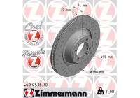 Disque de frein FORMULA Z DISQUE DE FREIN 460.4536.70 Zimmermann